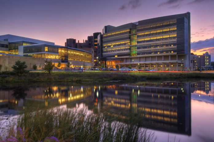 Photograph of the Wisconsin Institute for Medical Research at UW - Madison.