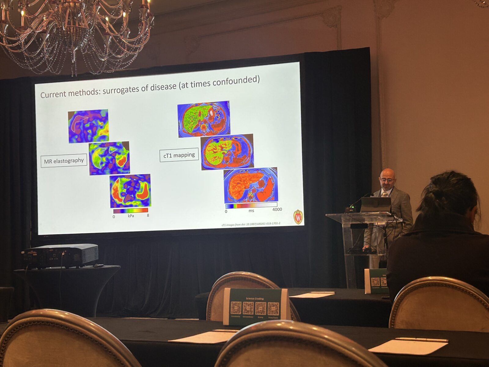 Ali presenting award winning research on FAPI PET/MRI for assessment of liver fibrosis